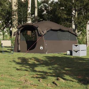 VidaXL Tunneltent 6-persoons waterdicht bruin