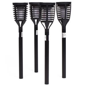 Benson Tuinfakkels - 8x stuks - solar - vlameffect - cm - op zonne-energie - Prikspots -