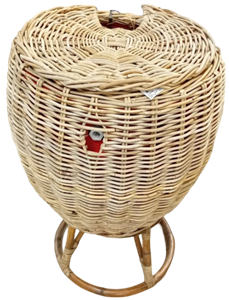 Van der leeden Regenton Rotan Inclusief Standaard (130L) D65H90Cm Grijs - 