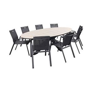 Hartman Napoli Xerix stapelbaar|Edison 280x140 tuinset ovaal