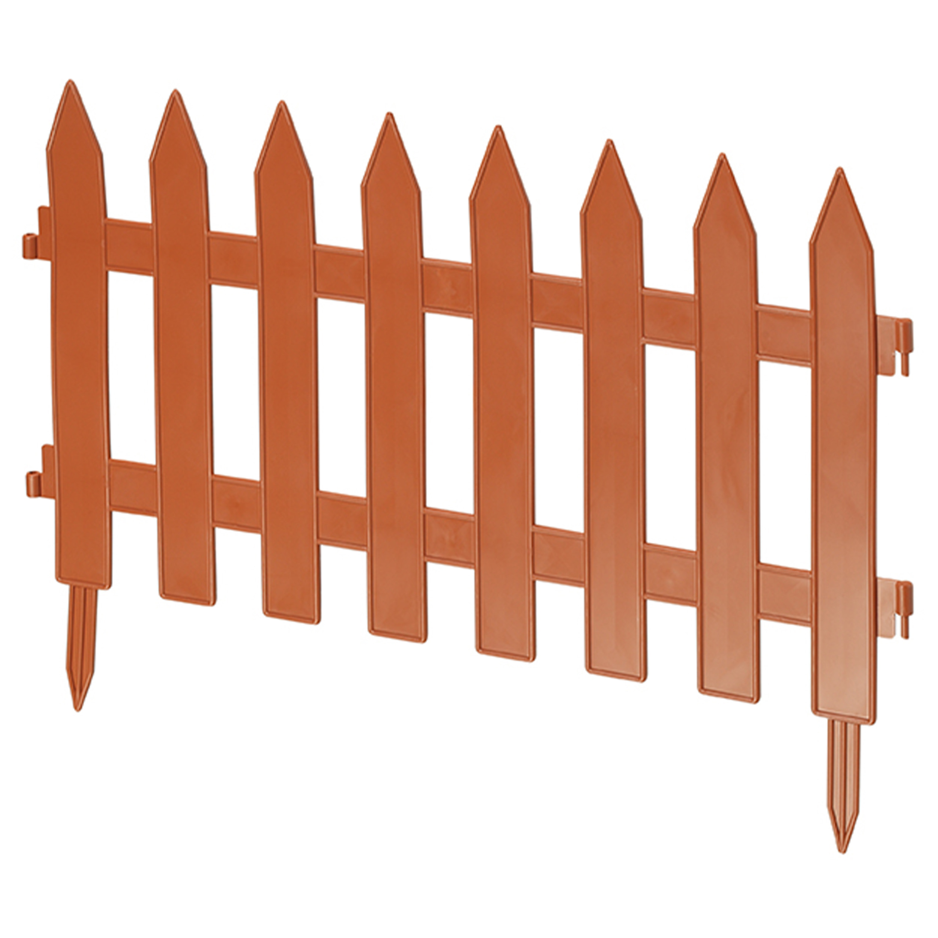 Form Plastic Formplast Tuinhekjes - 7x stuks - kunststof - 320 cm - terracotta - borderrand - tuinafscheiding -