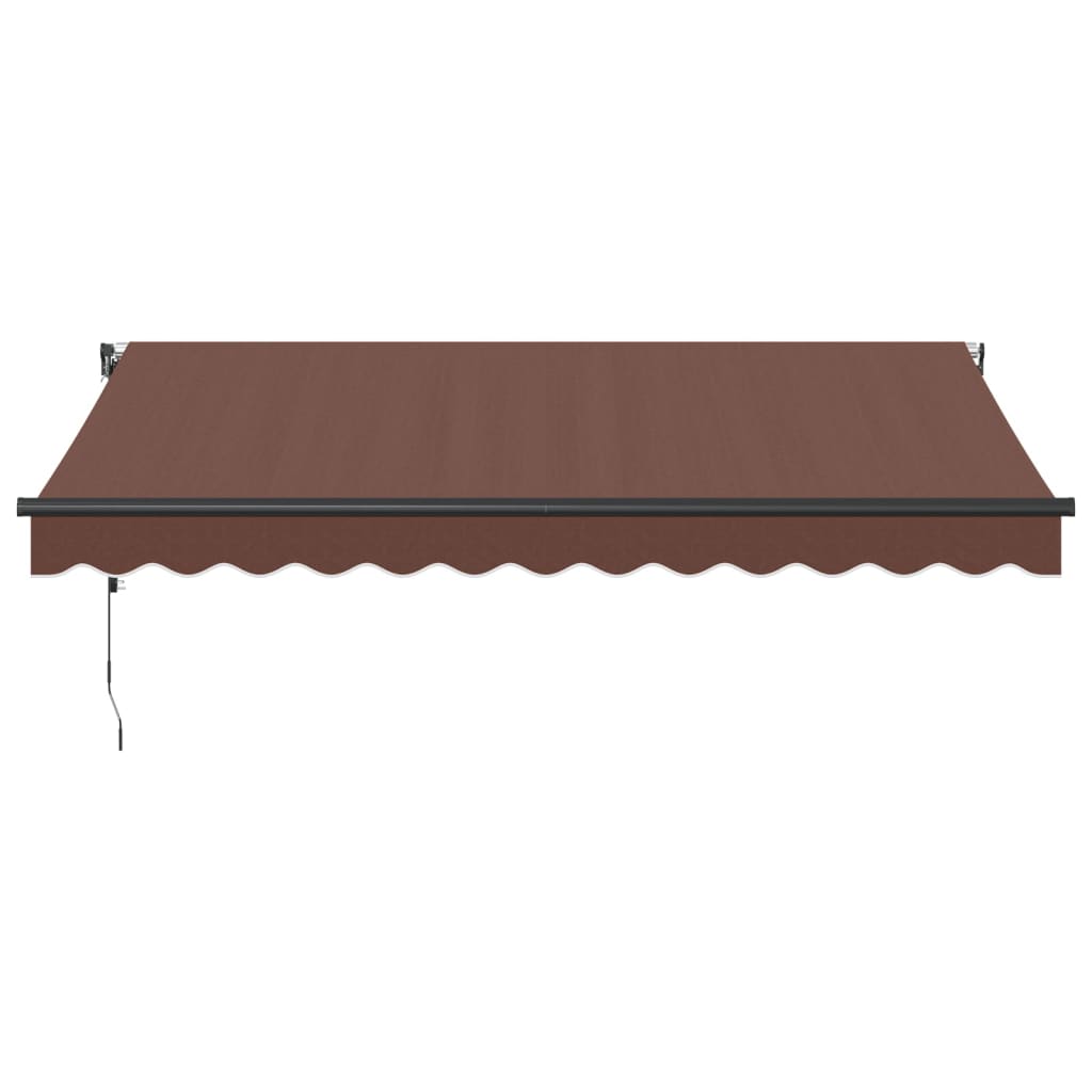 vidaXL Luifel automatisch uittrekbaar 350x250 cm bruin