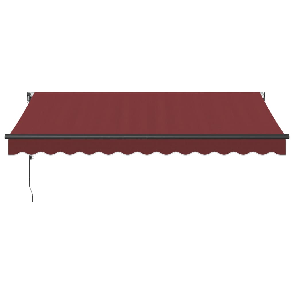 vidaXL Luifel automatisch uittrekbaar 350x250 cm bordeauxrood