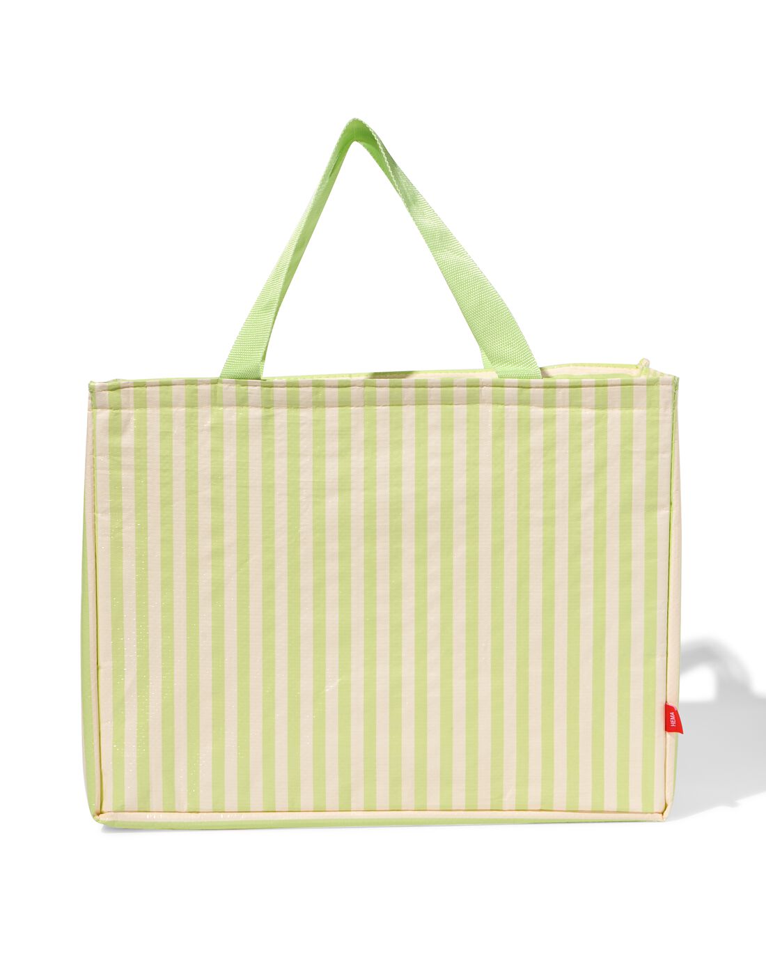 Koeltas Shopper 45x36cm Strepen (wit)