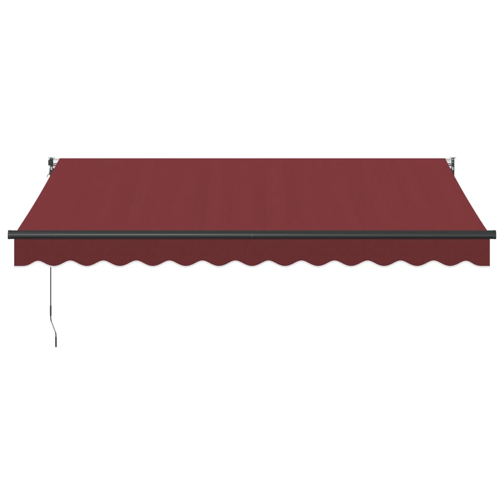 vidaXL Luifel automatisch uittrekbaar 350x250 cm bordeauxrood