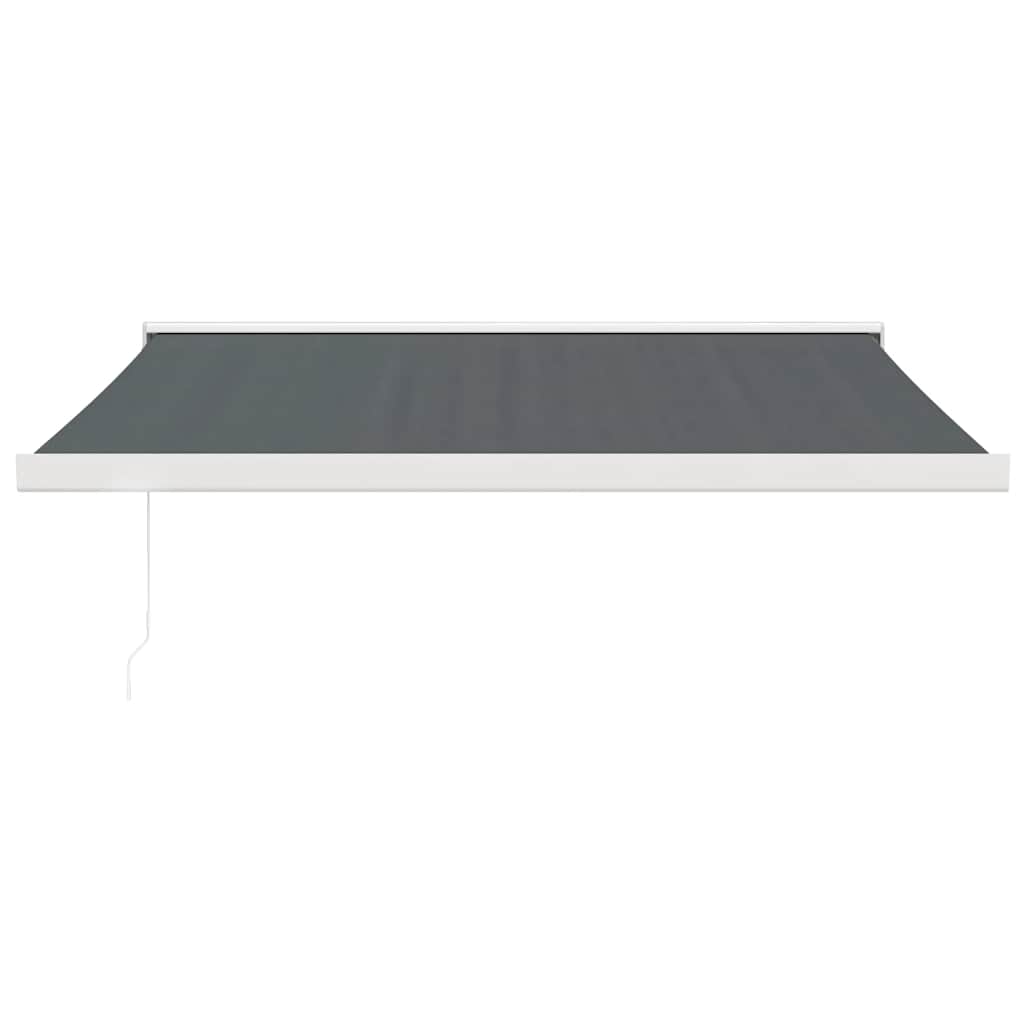 vidaXL Luifel uittrekbaar 3,5x2,5 m stof en aluminium antracietkleurig