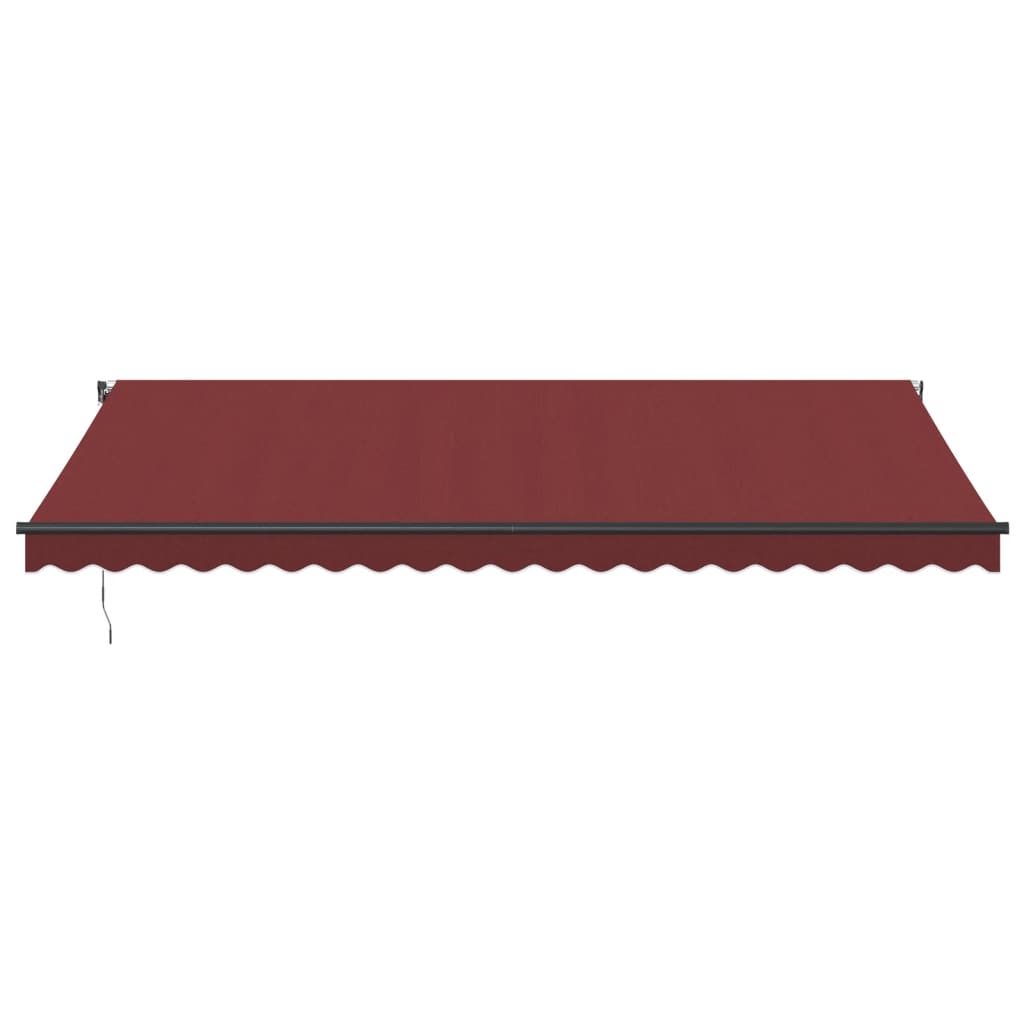 vidaXL Luifel automatisch uittrekbaar 500x300 cm bordeauxrood