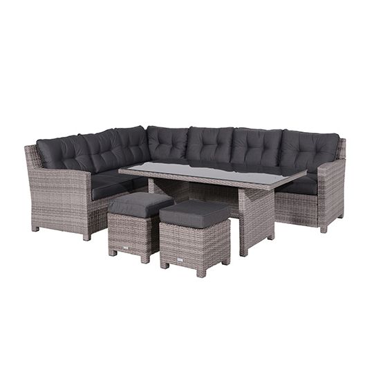 Garden impressions Blue Bird Lounge- diningset grijs - 