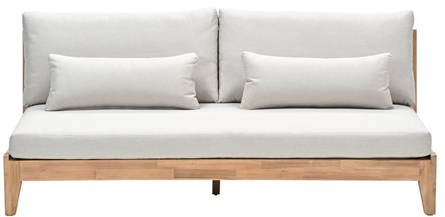 Garden impressions Kailua 2-zits bank acacia white wash/sahara sand - 