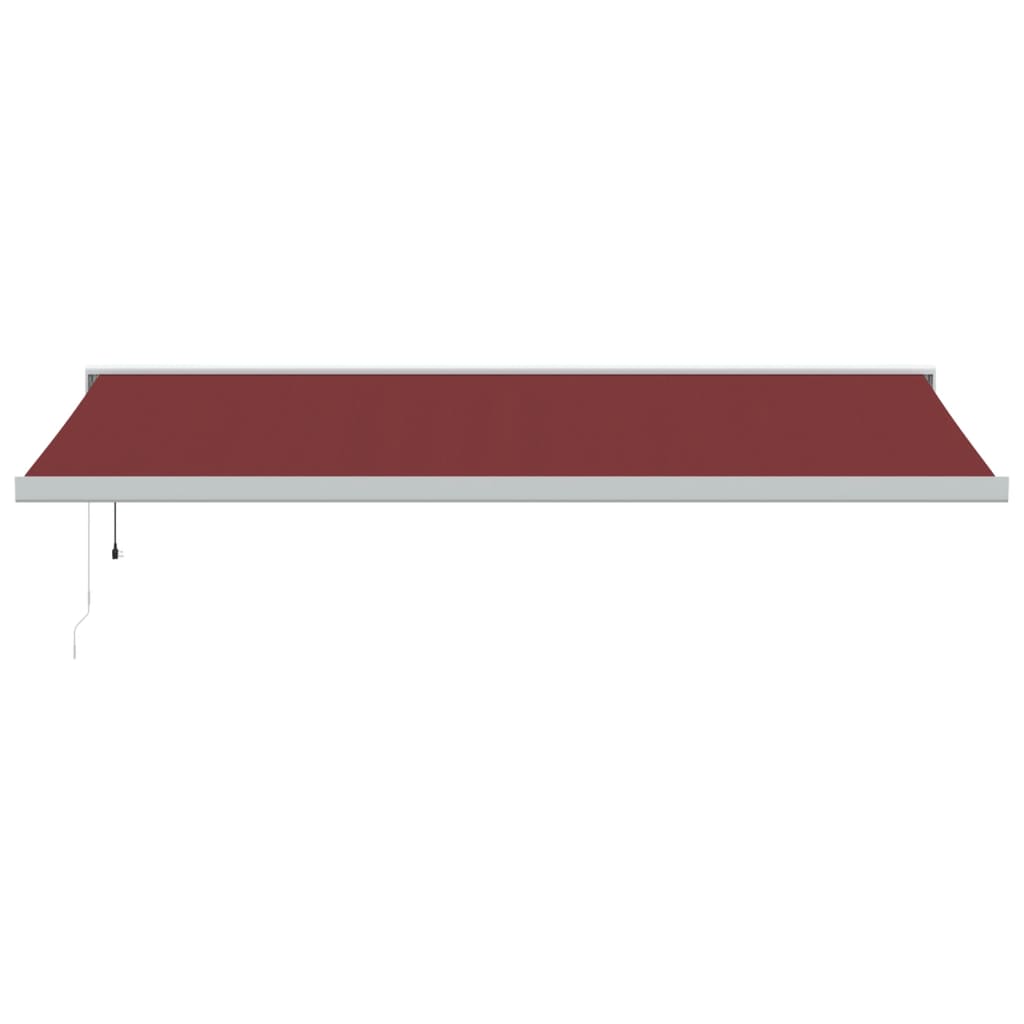 vidaXL Luifel automatisch uittrekbaar 500x300 cm bordeauxrood