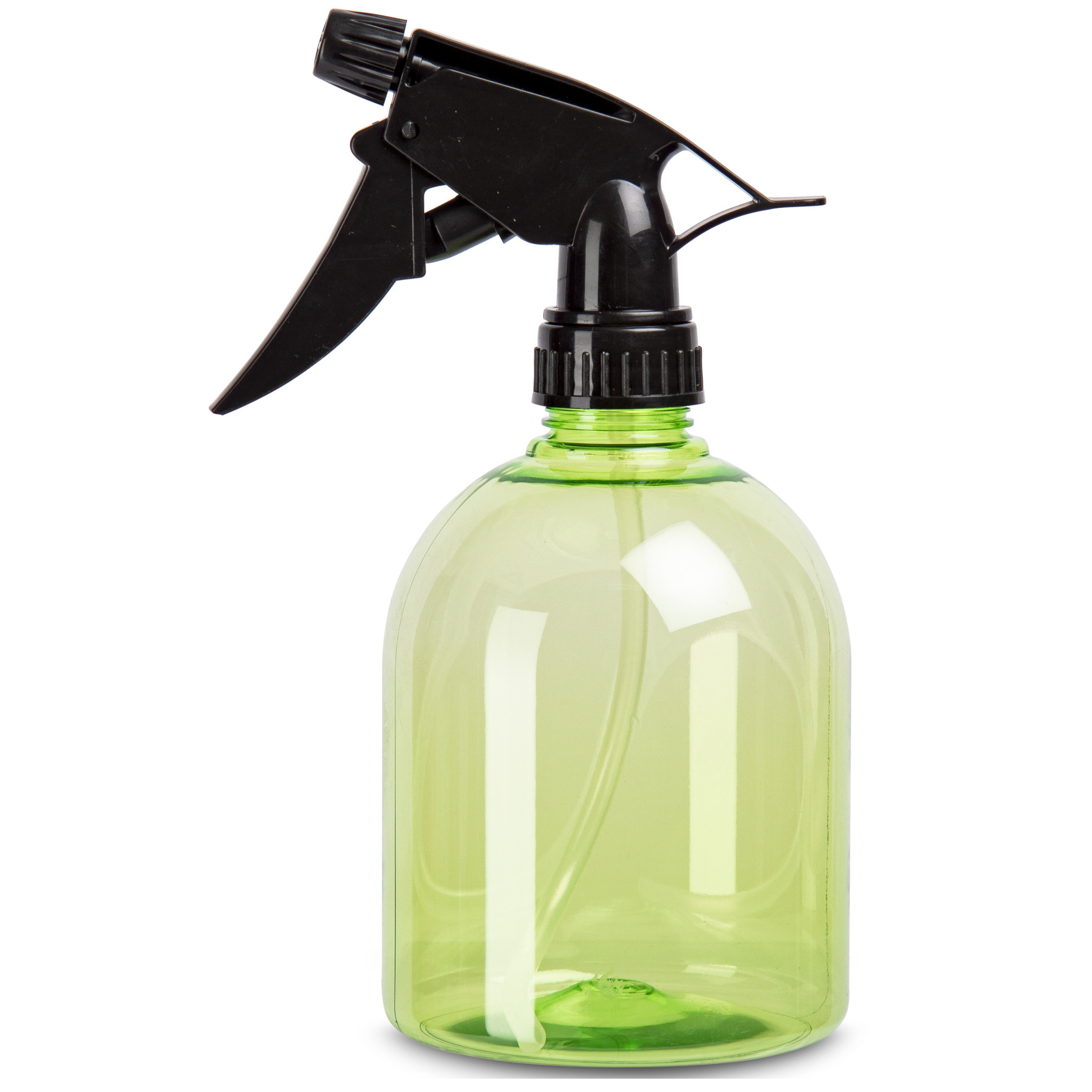 PlasticForte Plantenspuit - 500 ml - transparant groen - verstuiver - 18 cm - kunststof -