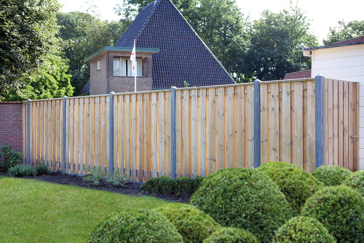 Tuindeco Berton paal IJssel antraciet tussenmodel 280  - 