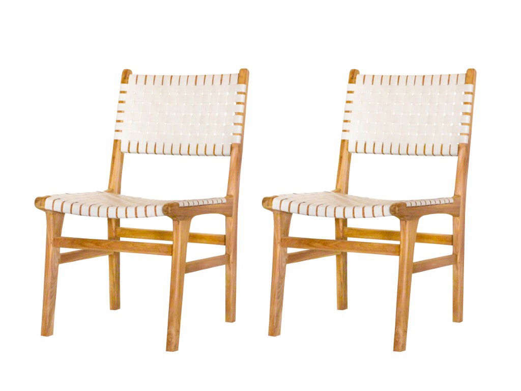 Tuindeco Teak tuinstoel Mataram (set van 2 stoelen)  - 