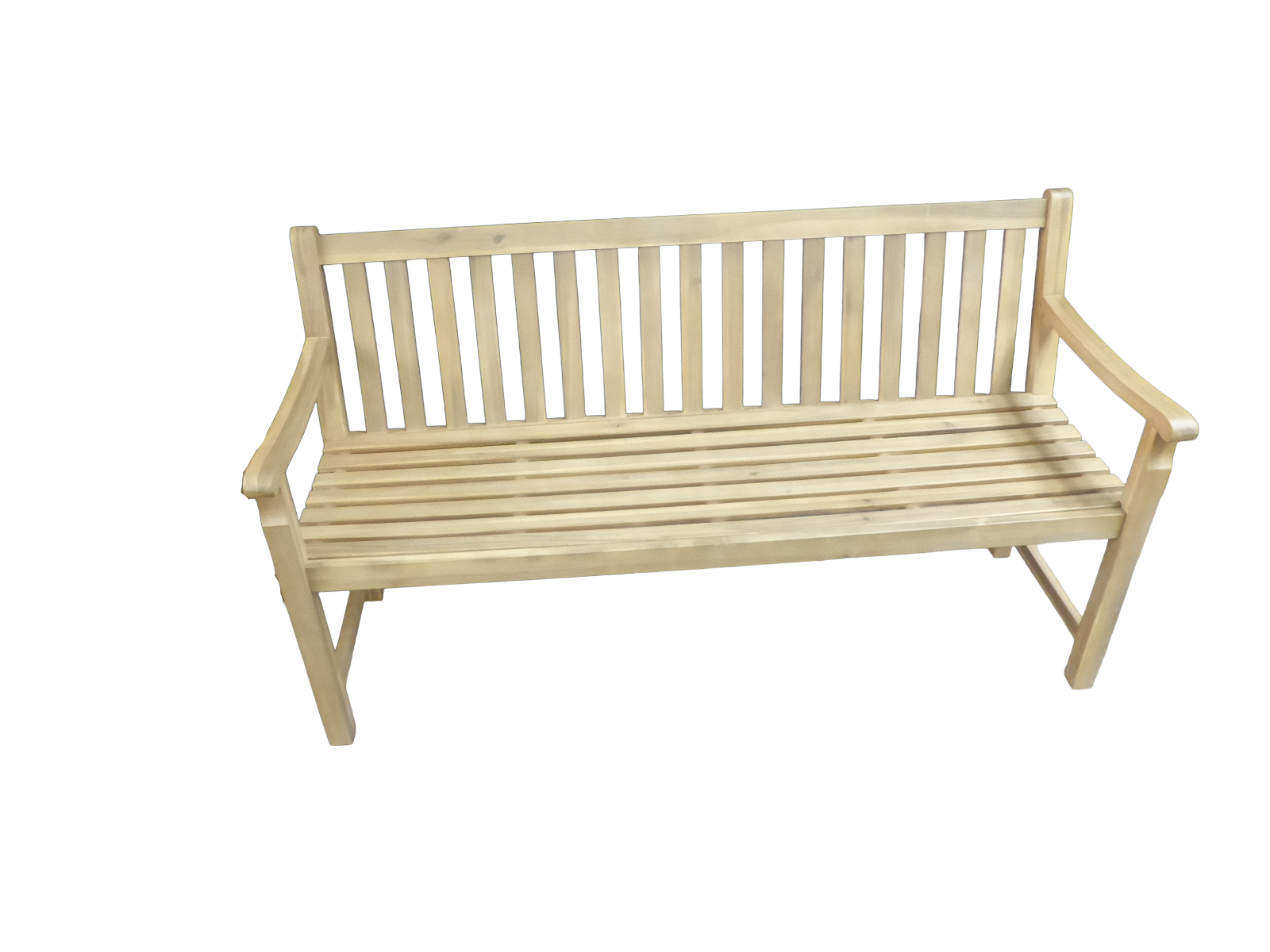 Eurofleur aanbieding Kingston bank 150 cm acacia light teak look - 