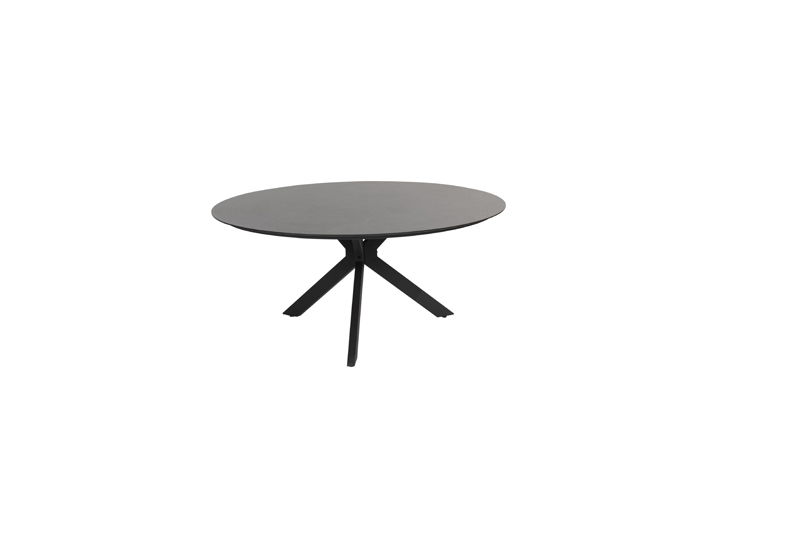 4so Locarno dining tafel antraciet HPL slate dia. 160 cm - 