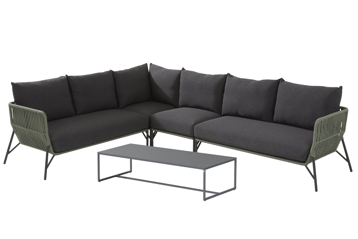 Taste by 4 Seasons Outdoor Antara Loungeset (incl. Valetta-Salontafel) - Groen