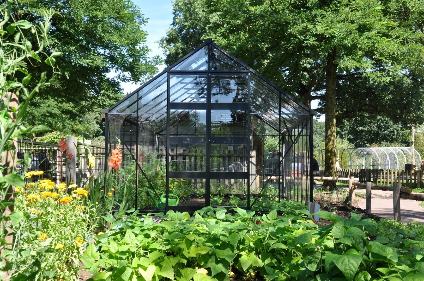 Royal well Bourton 1210, zwart gecoat, veiligheidsglas 3mm - 