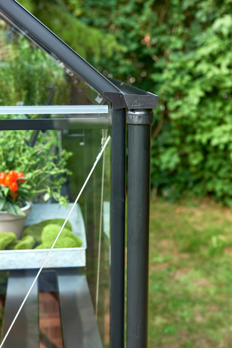 Royal well Regenpijpen Qube Lean-To zwart (set a 2) - 