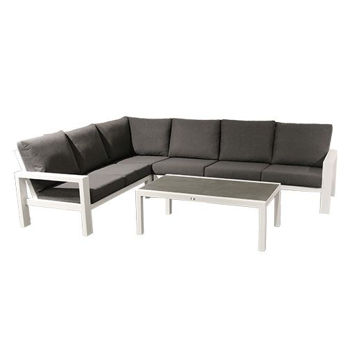 Buitengewoon de boet Benton Loungeset Wit - 