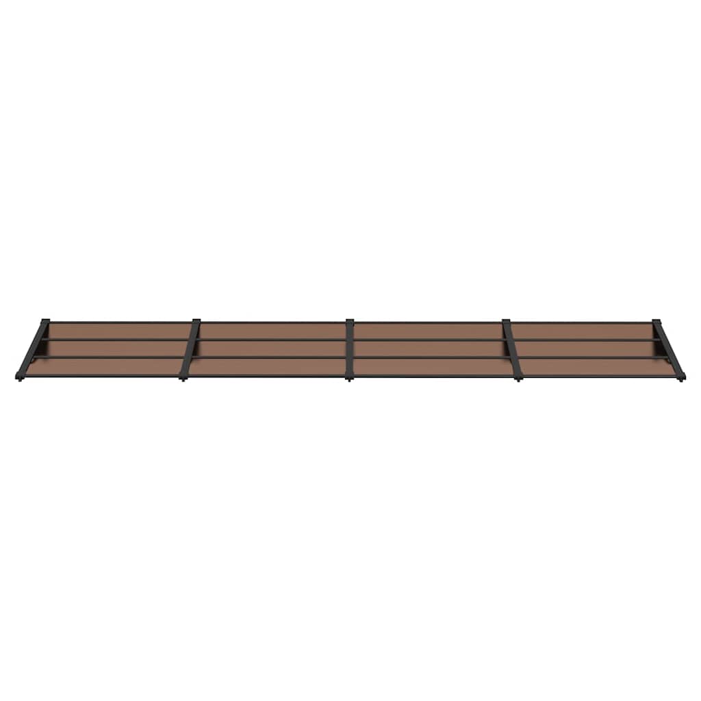 vidaXL Deurluifel 396x90 cm polycarbonaat zwart
