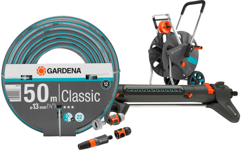 Gardena Classic 50m CleverRoll M Small Sproeierpakket