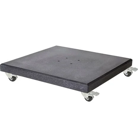 AVH-Collectie AVH parasolvoet 120 kg met 4 wielen donker zwart graniet