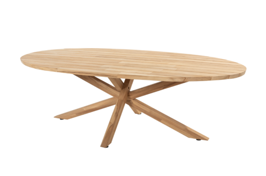 Taste 4SO Prado Diningtafel Teak Ellipse 240 x 115 cm - 