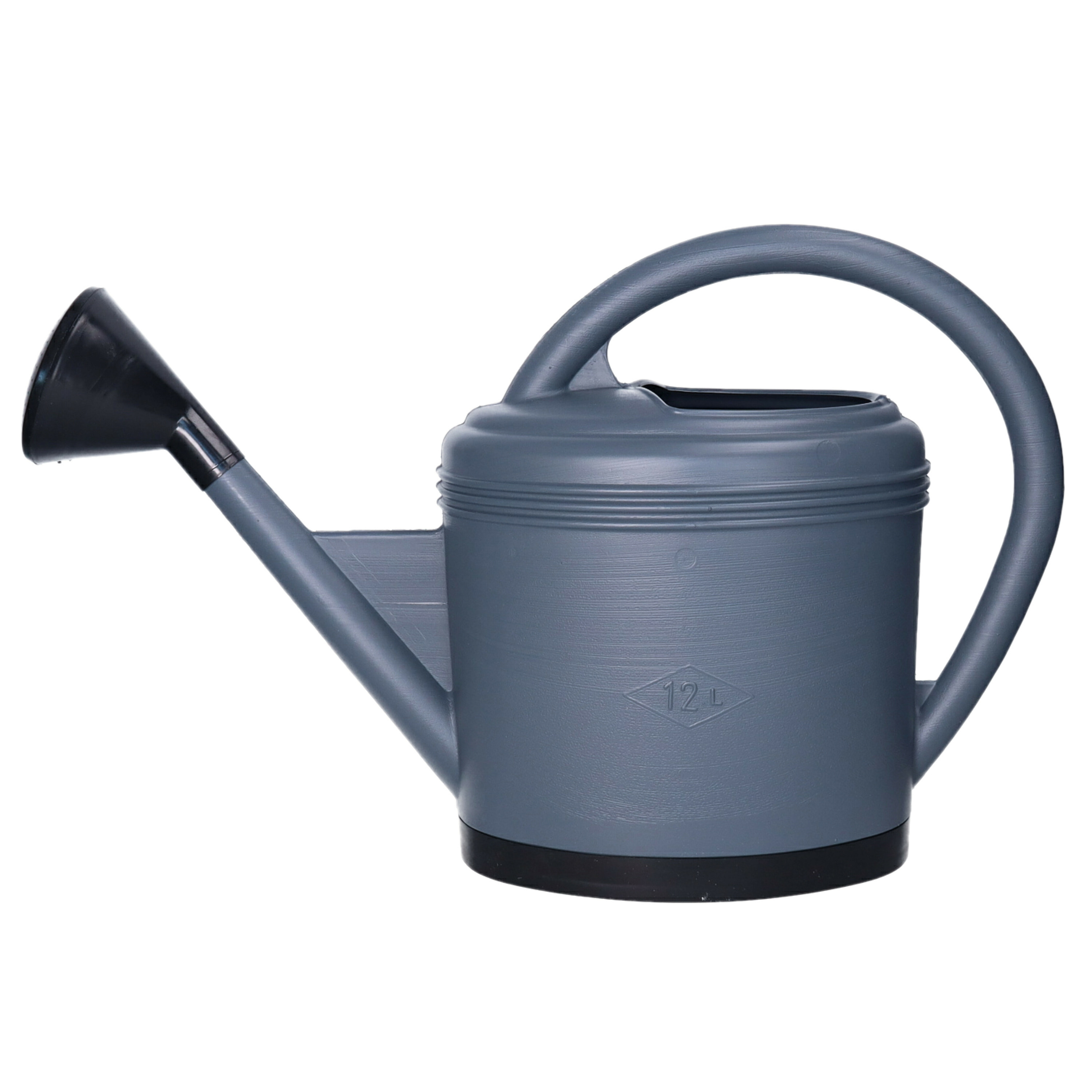 EDA Gieter - donkergrijs - kunststof - metalen broeskop - 12 liter -