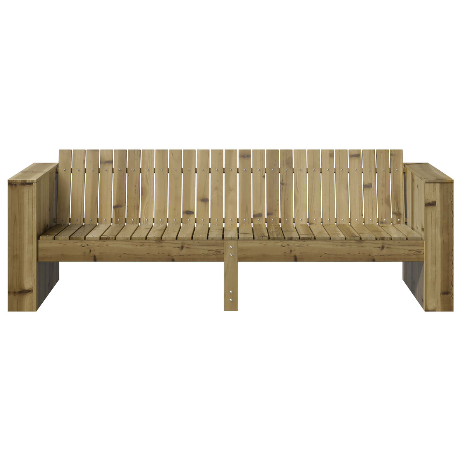 vidaXL Tuinbank 3-zits 185,5x60x62 cm Geïmpregneerd Vurenhout