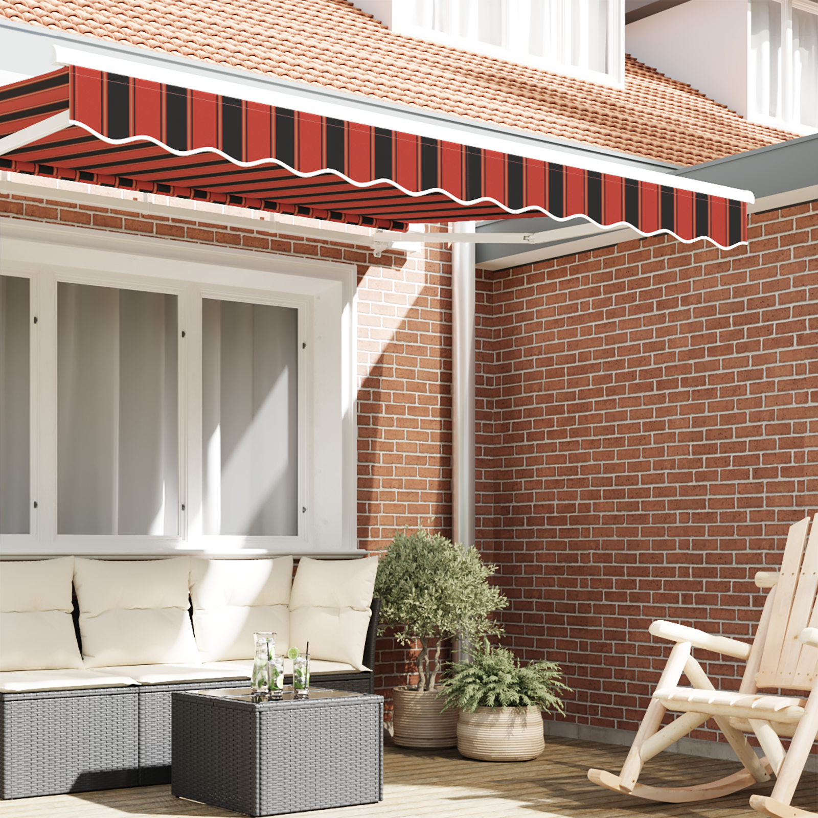 vidaXL Luifelafzakking voor 3.5 m Frame Multikleur 3.3x0.2 m