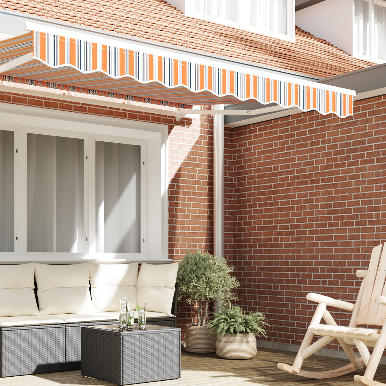 vidaXL Luifelvalance voor 2.5 m Frame Multikleur 2.3x0.2 m