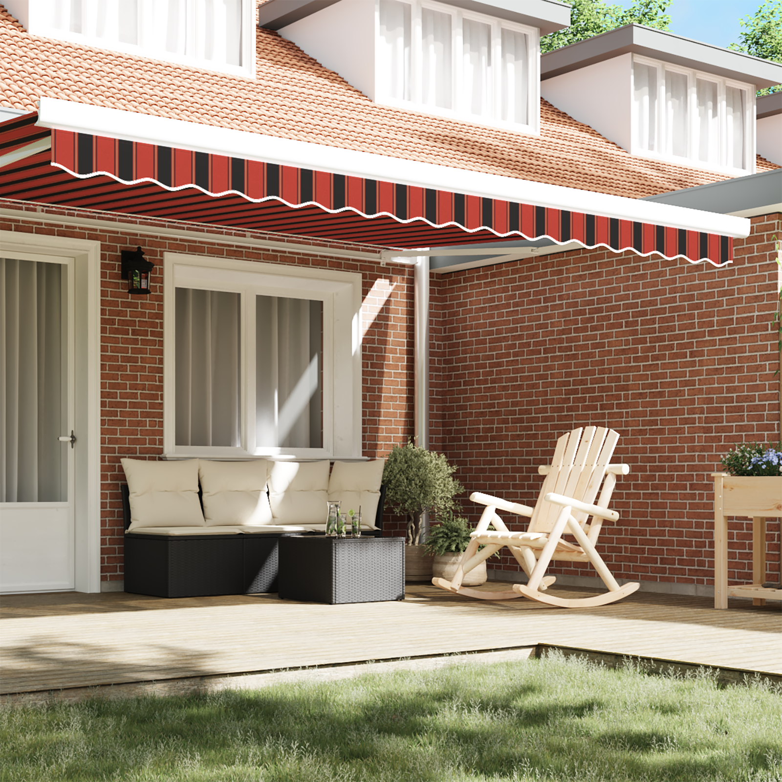 vidaXL Luifel Valance voor 4.5 m Frame Multikleur 4.3x0.2 m