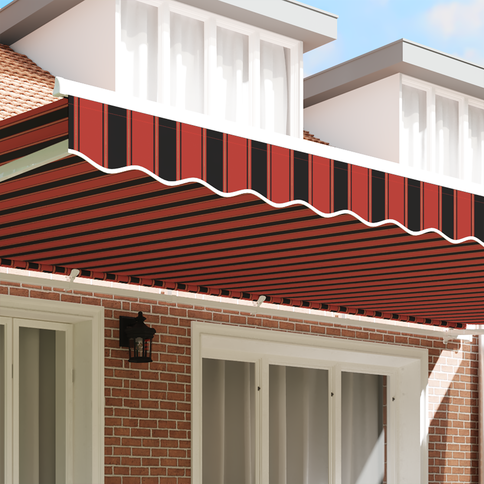 vidaXL Luifelrand voor 6 m Frame Multicolor 5.8x0.2 m