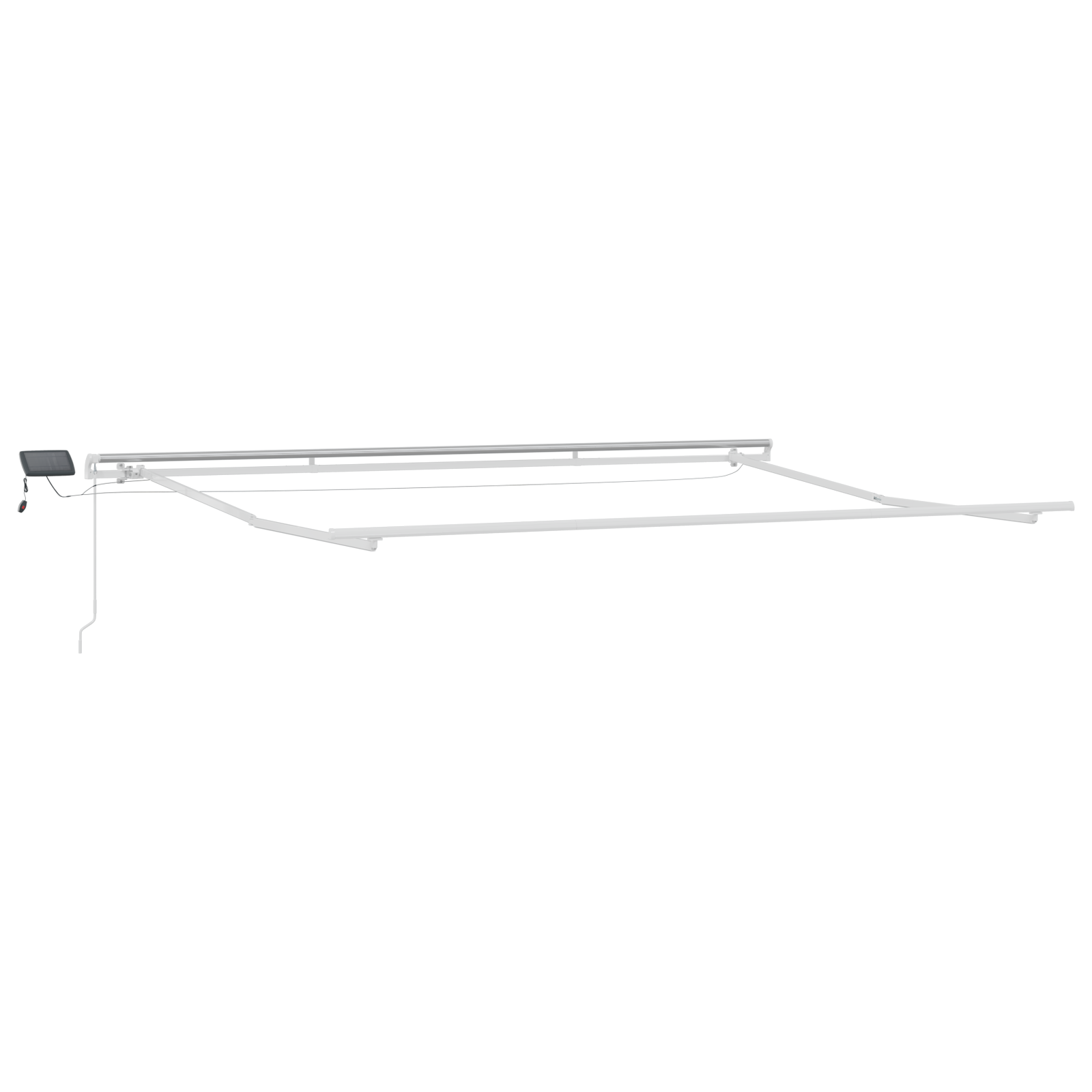 vidaXL Handmatige Inklapbare Luifel met LED Multikleur Strepen 400x300 cm