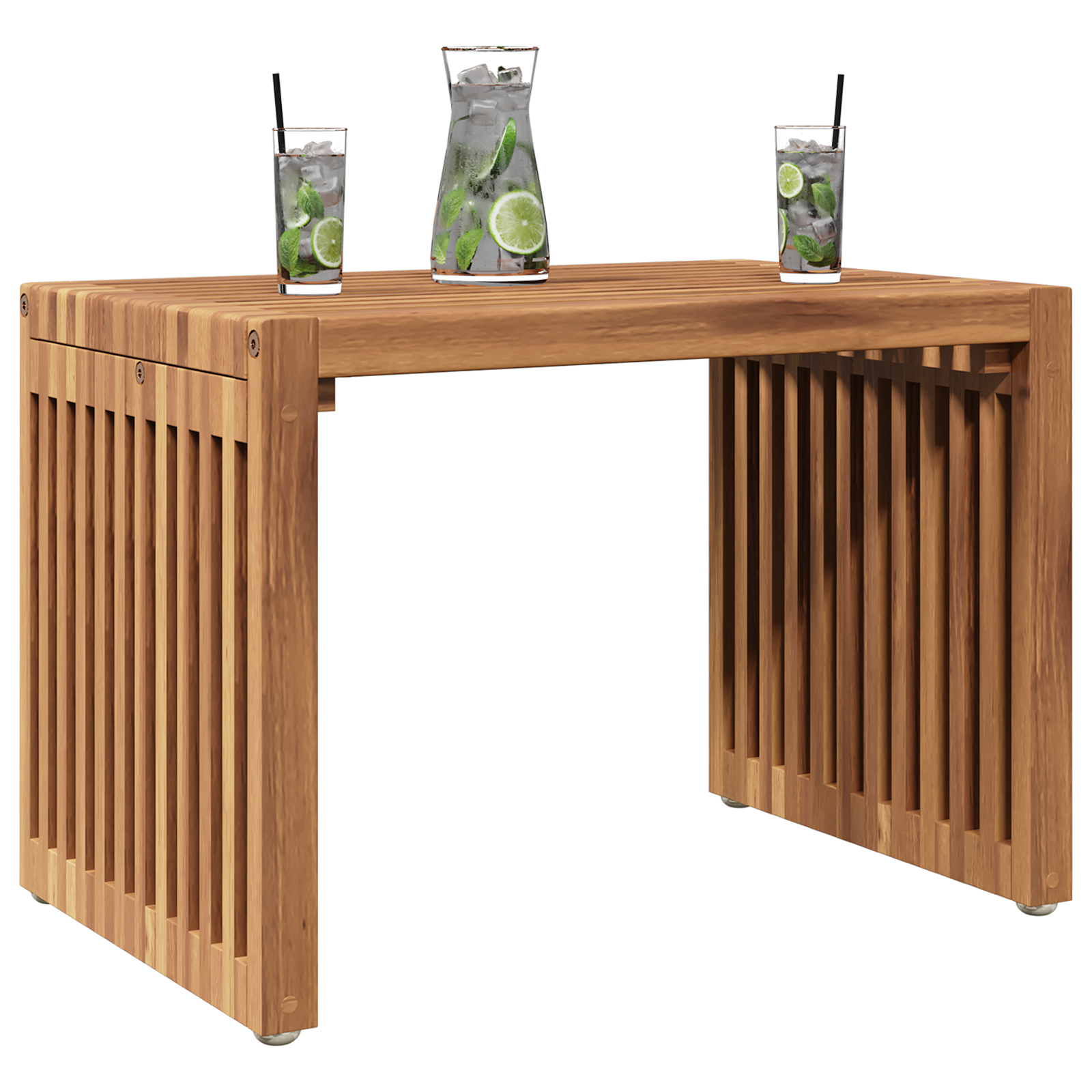 vidaXL Tuin Bijzettafel 50x32,5x35 cm Massief Teakhout