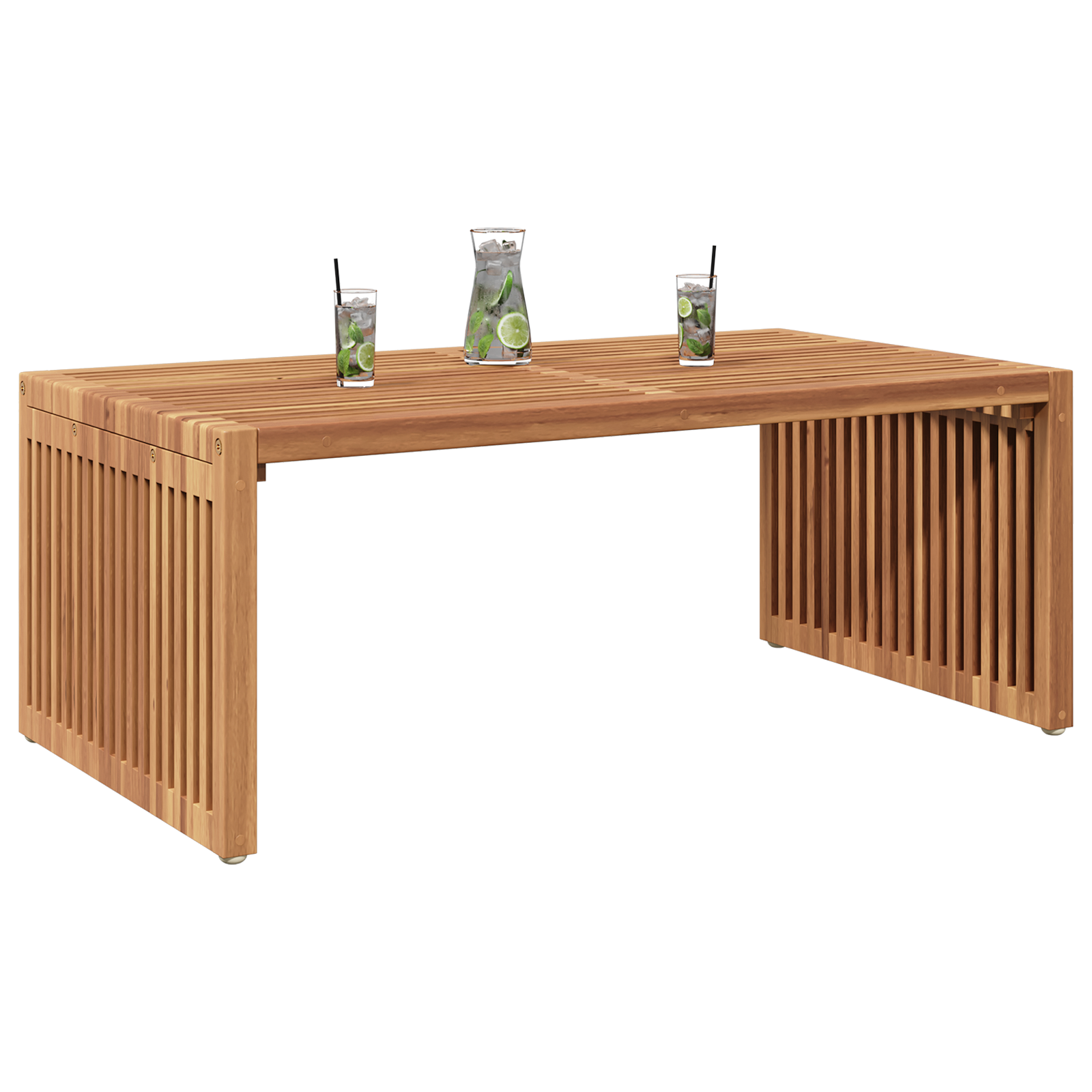 vidaXL Tuinbijzettafel 90x49,7x36 cm Massief Teakhout