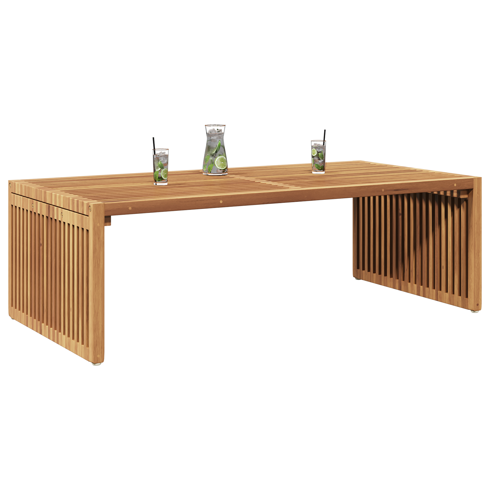 vidaXL Tuin Bijzettafel 110x55x35,5 cm Massief Teakhout