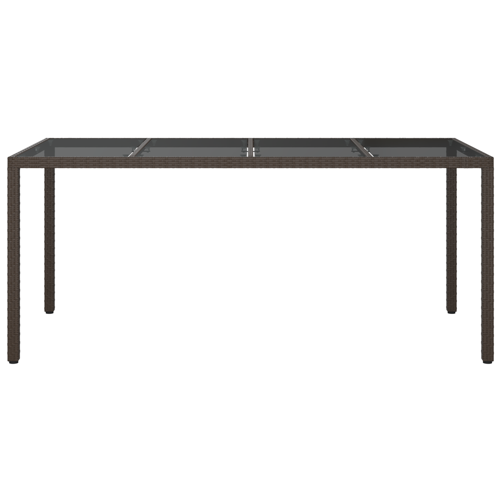 vidaXL Tuin Eettafel Bruin 190x90x75 cm Poly Rattan