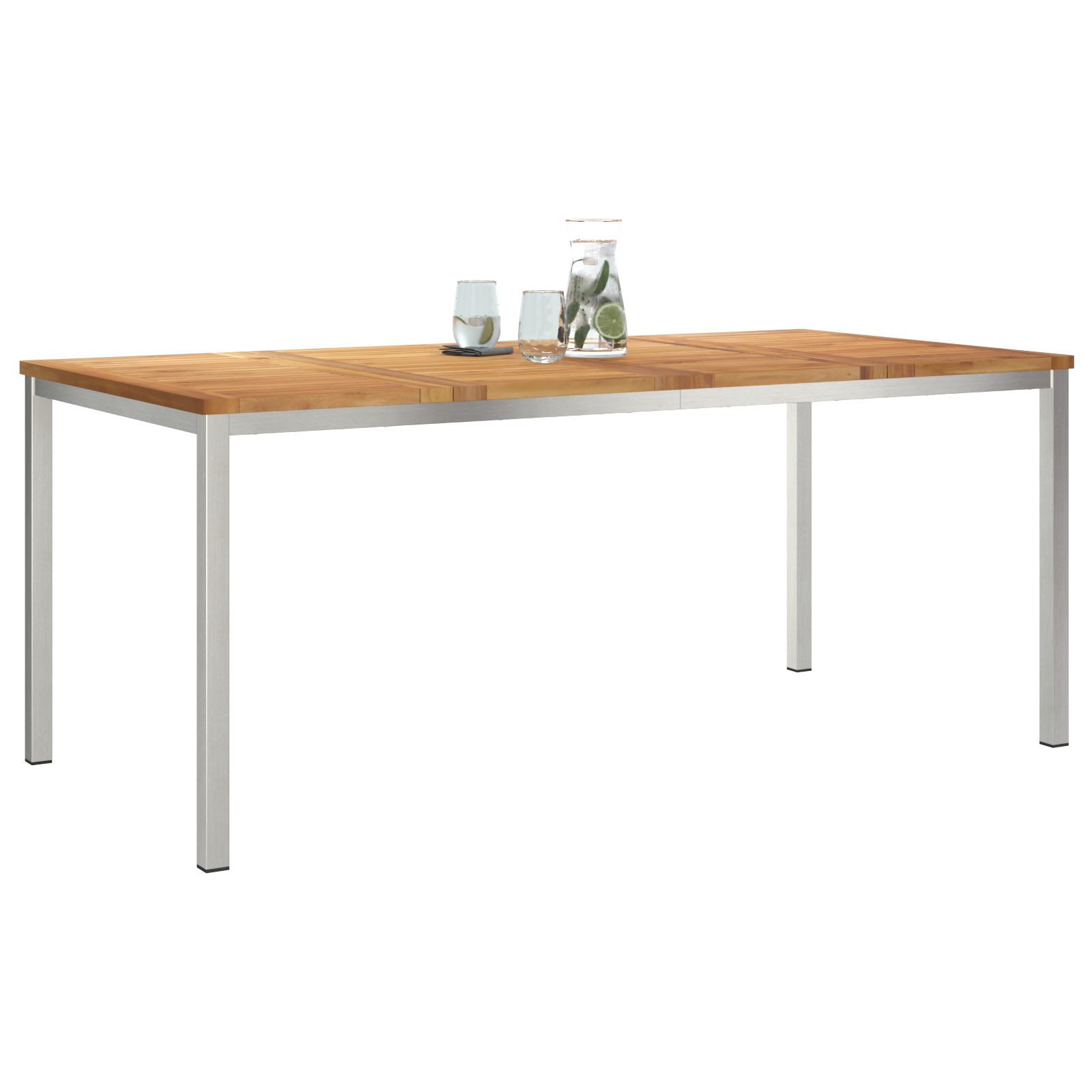 vidaXL Buiten Eettafel 180x90x75 cm Massief Teakhout