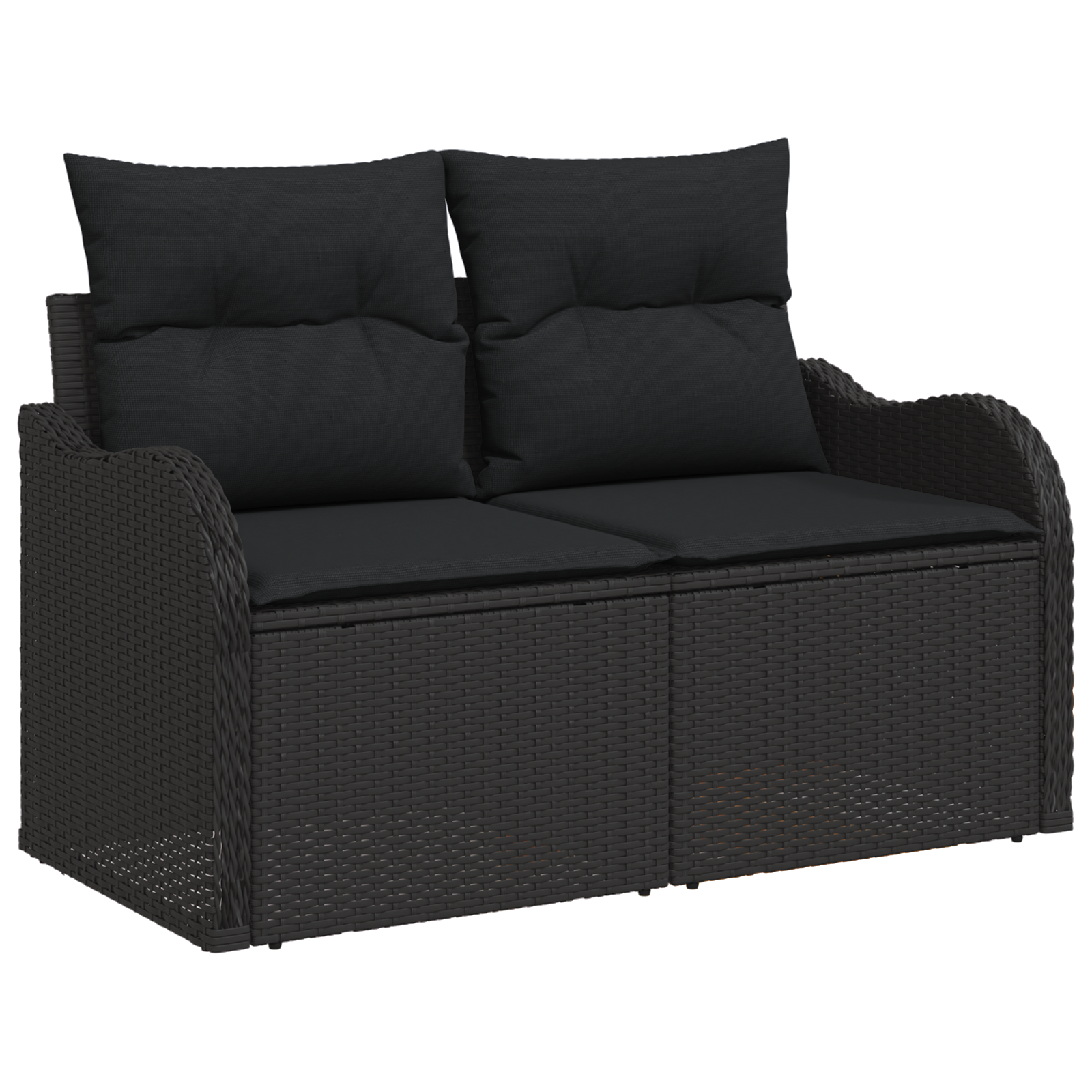 vidaXL 10-delige tuinsofa set met kussens Beige Poly Rattan