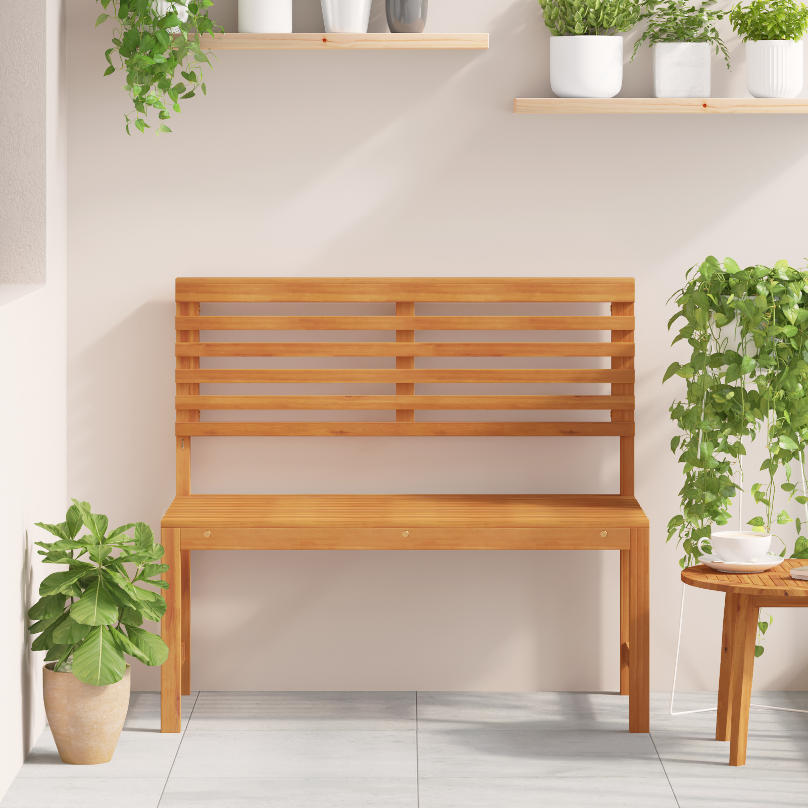 vidaXL Tuinbank 100x50x91 cm massief acaciahout