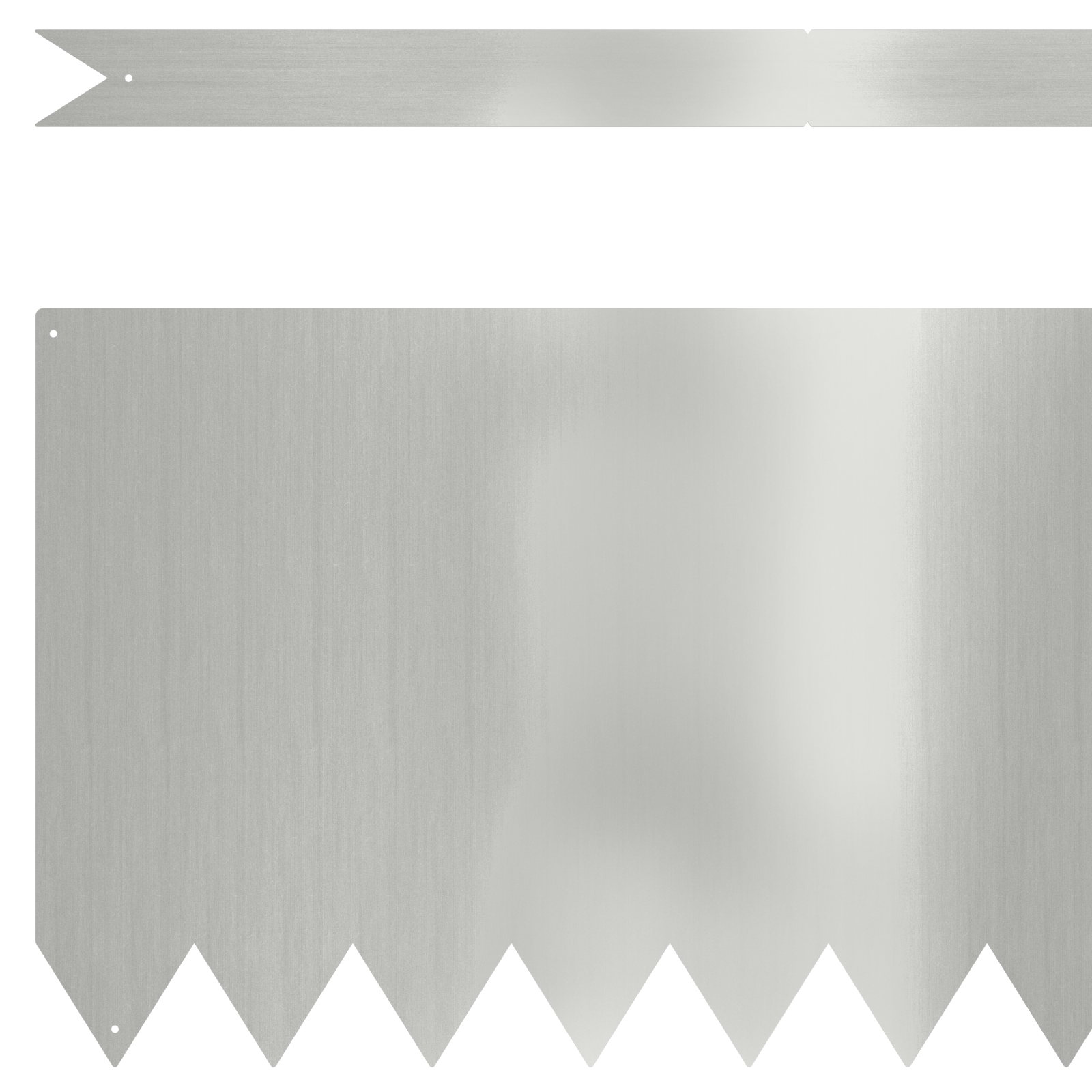 vidaXL Grasrand 10 stuks 100x0,5x30 cm Gegalvaniseerd staal