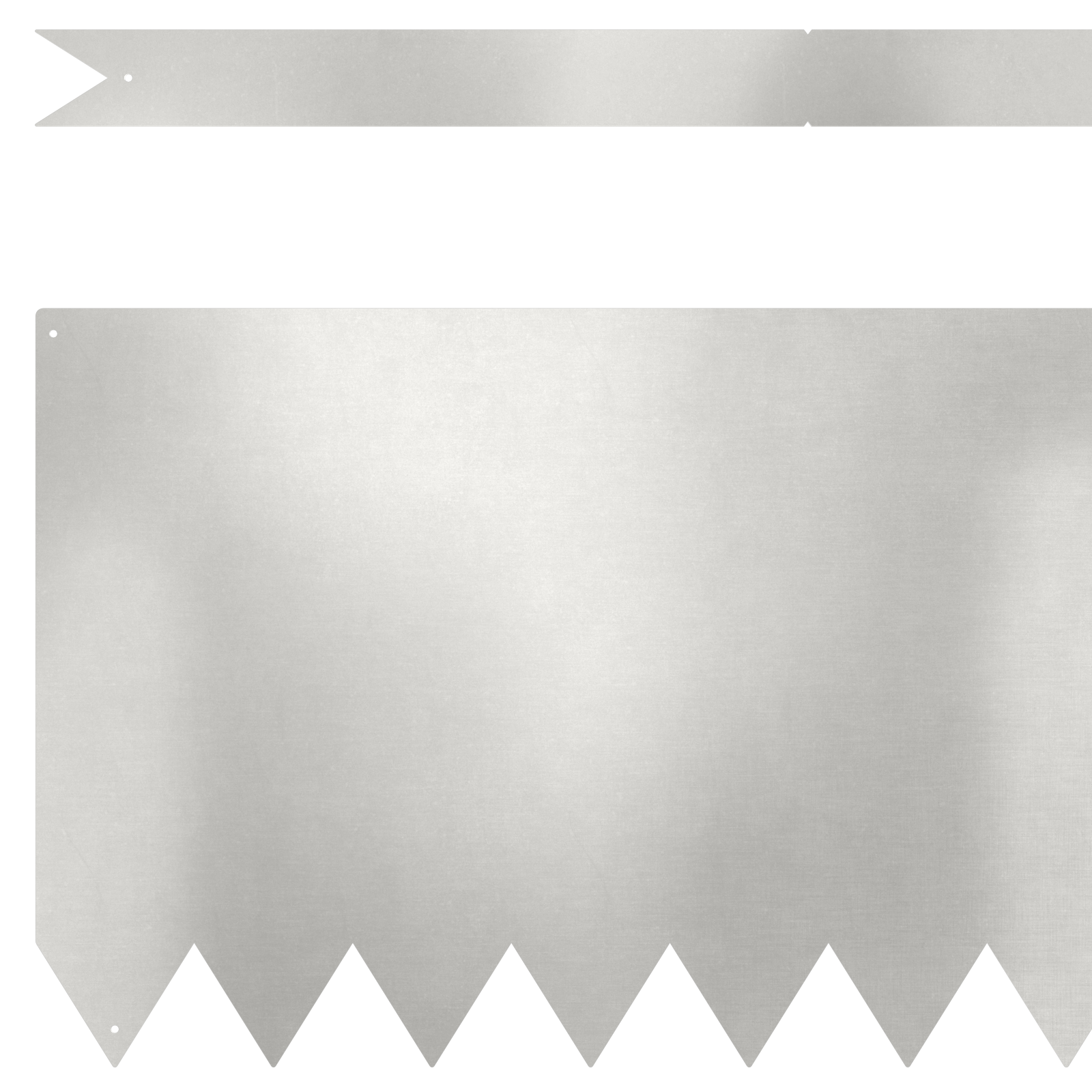 vidaXL Grasrand 20 stuks 100x0,5x30 cm RVS