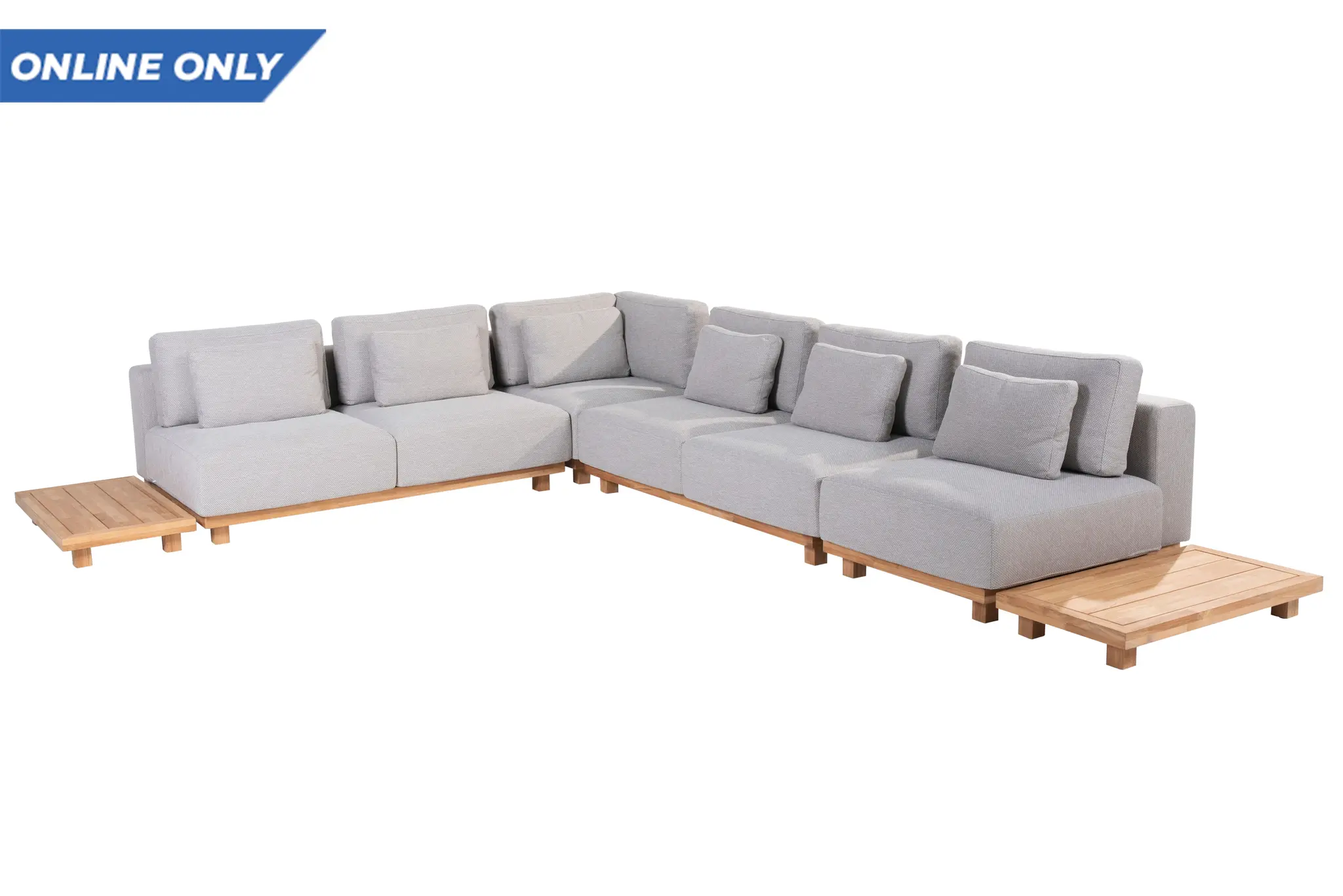 4 Seasons Outdoor Paradiso loungeset groot met teak bijtafels