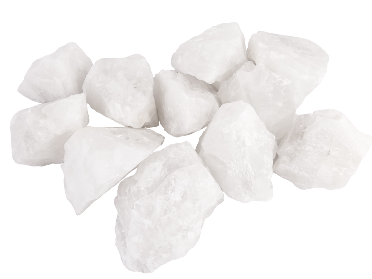 LalaShops Bergkristal Ruw Groot - A-Kwaliteit - Groothandel Partij van 25kg - Stenen/Stukken van ca. 1,5kg p/st