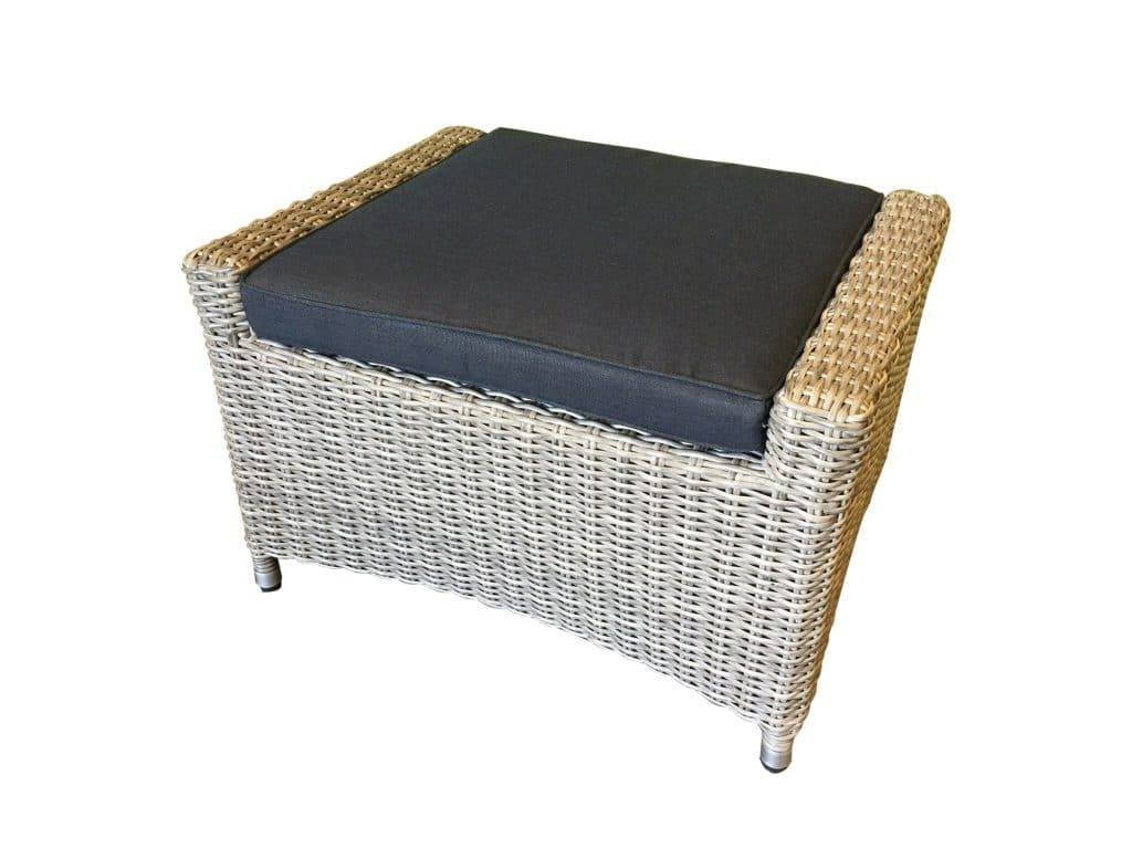AVH-Collectie Menorca voetenbank grijs wicker