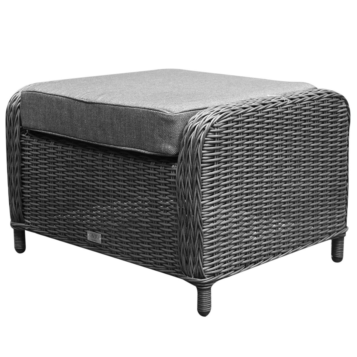 AVH Premium Collection Toscane Bilbao premium voetenbank 60x74xH47 cm antraciet