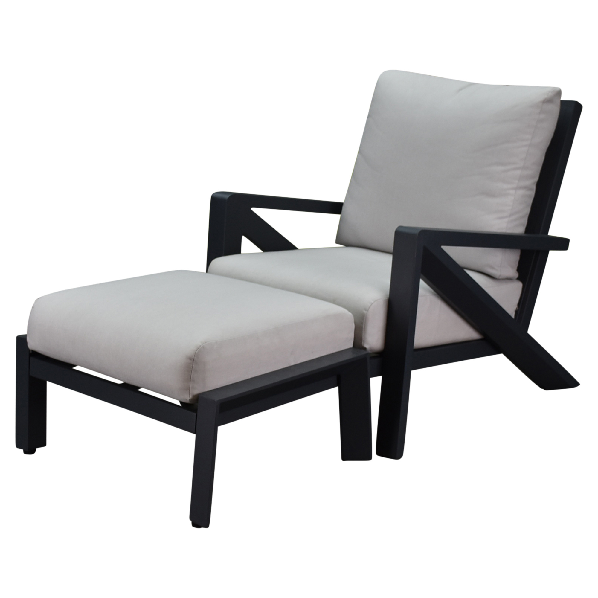 AVH-Collectie Fortaleza lounge balkonset 2 delig antraciet aluminium