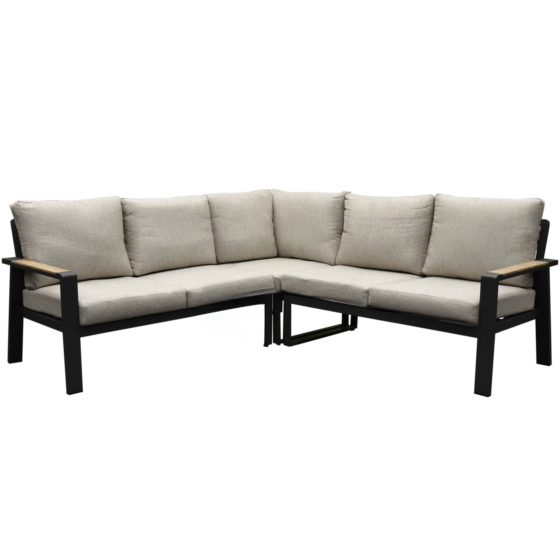 AVH-Collectie Lola hoek loungeset 3-delig aluminium antraciet