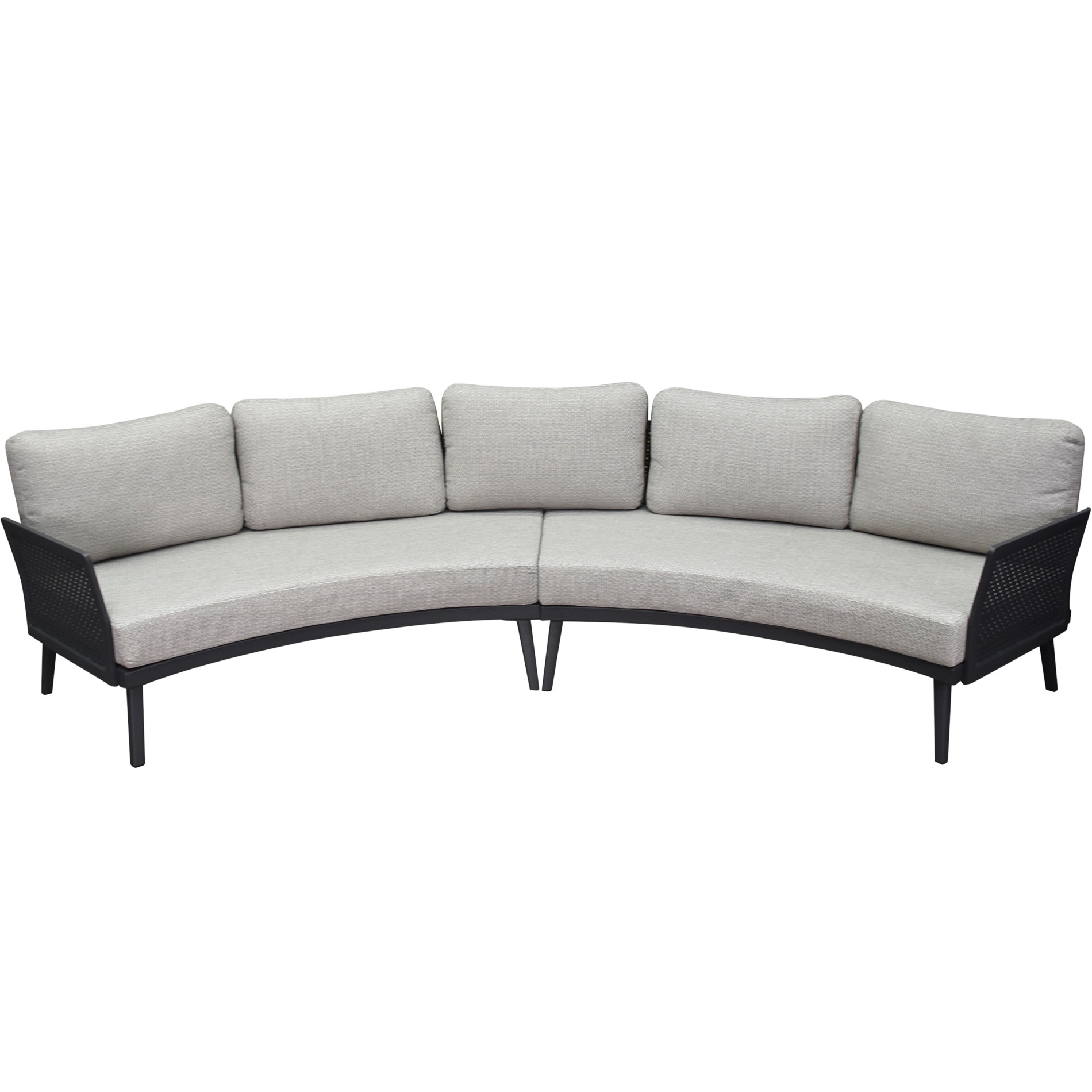 AVH-Collectie Primitivo hoek loungeset 2 delig antraciet aluminium